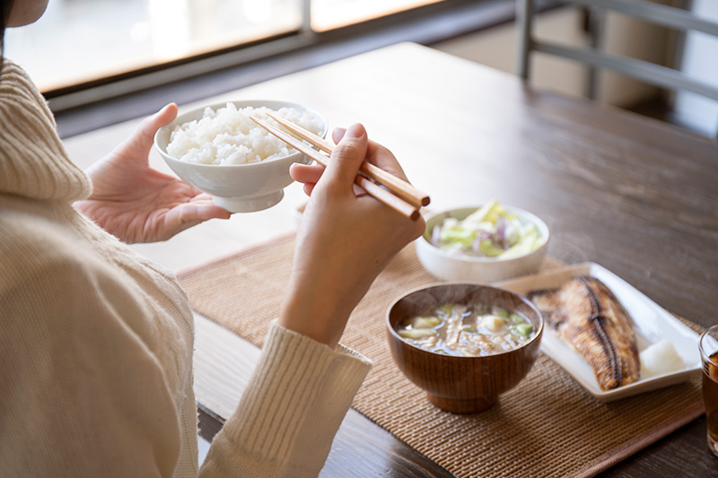 食事中の様子